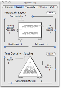 typography tab